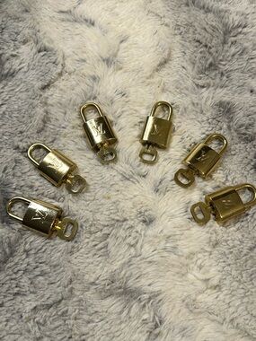 Louis Vuitton Gold-Tone/Brass Lock & Key (6 Sets - $175 / 1 set $35)